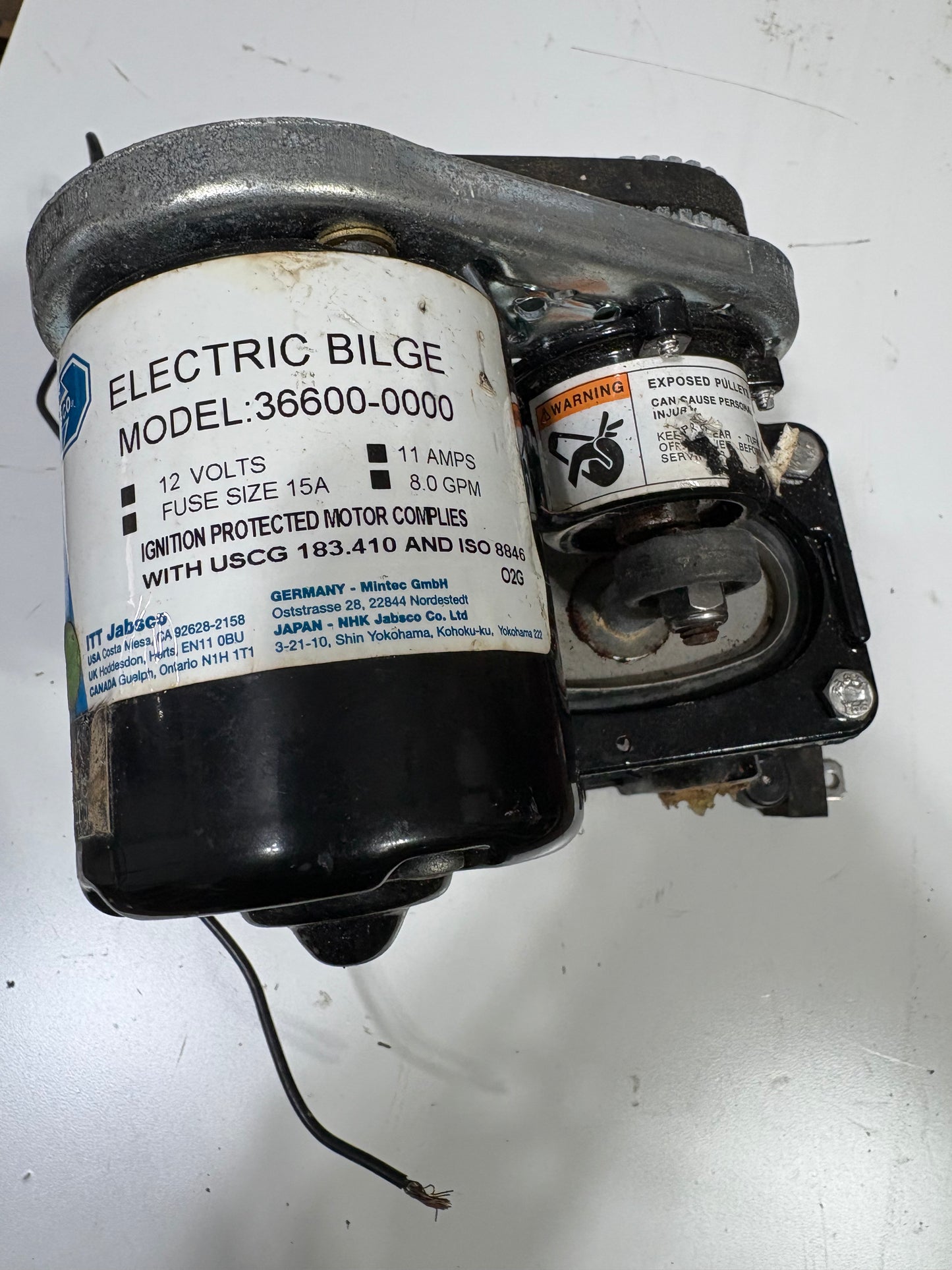 Jabsco Electric  Bilge Model 36600-0000 12 Volt