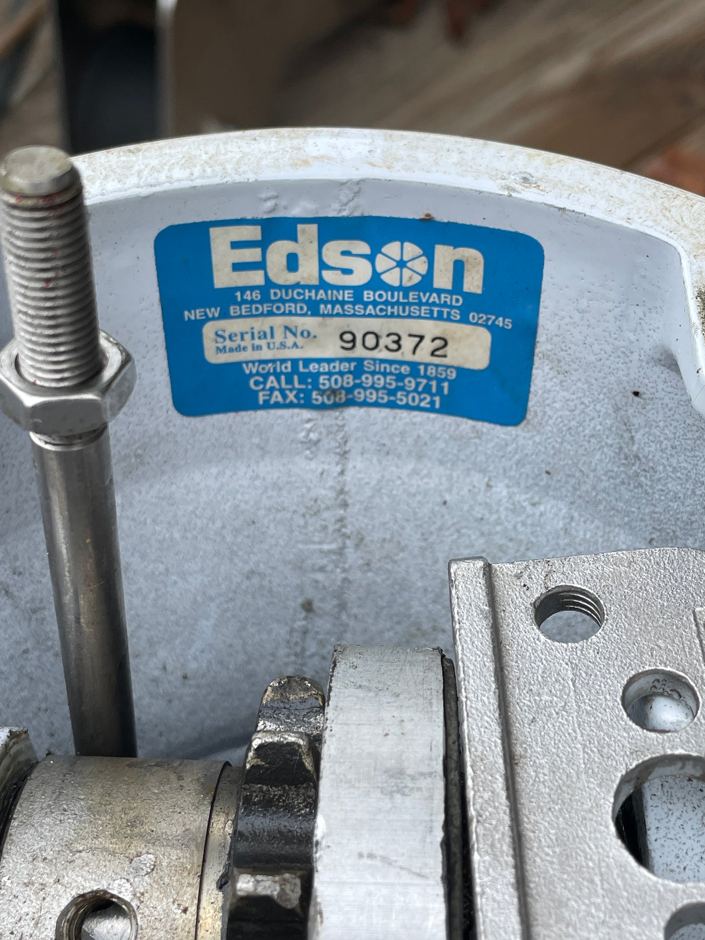 Edson Serial Number 90372 - 30" Tall Pedestal