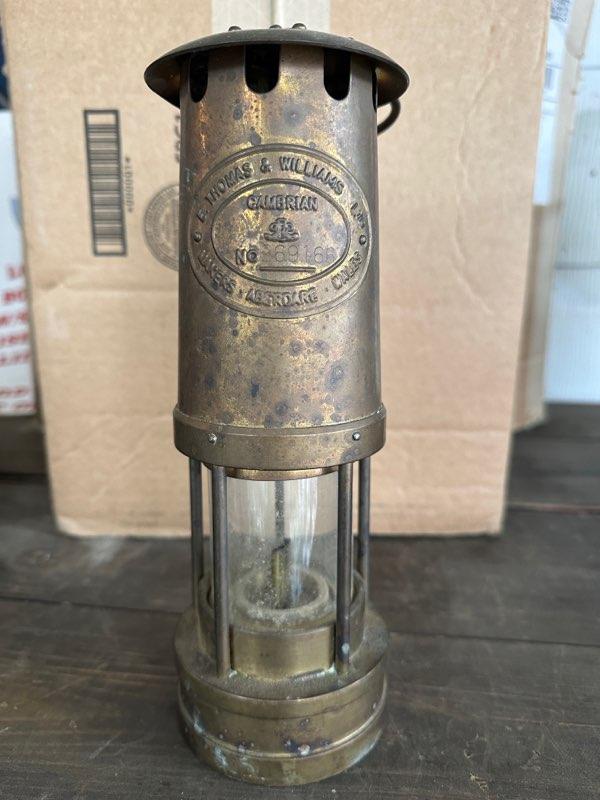 E. Thomas & Williams Hanging Oil Lamp