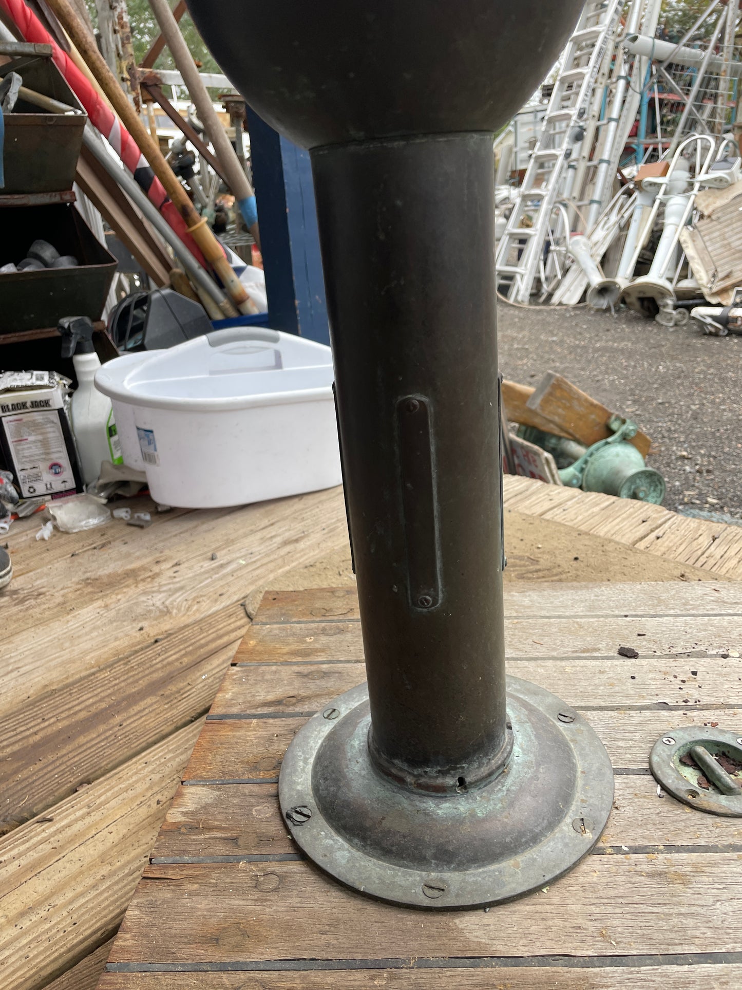 Vintage Bronze Compass Housing With Compass - 1934 Eisenhower 50'