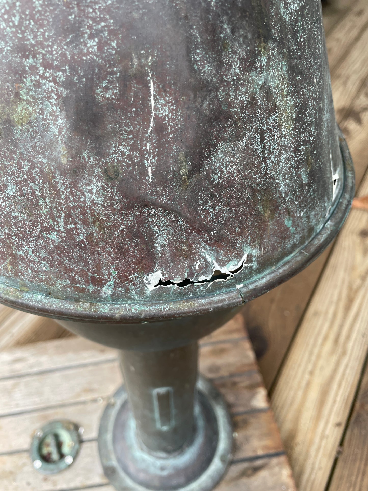 Vintage Bronze Compass Housing With Compass - 1934 Eisenhower 50'