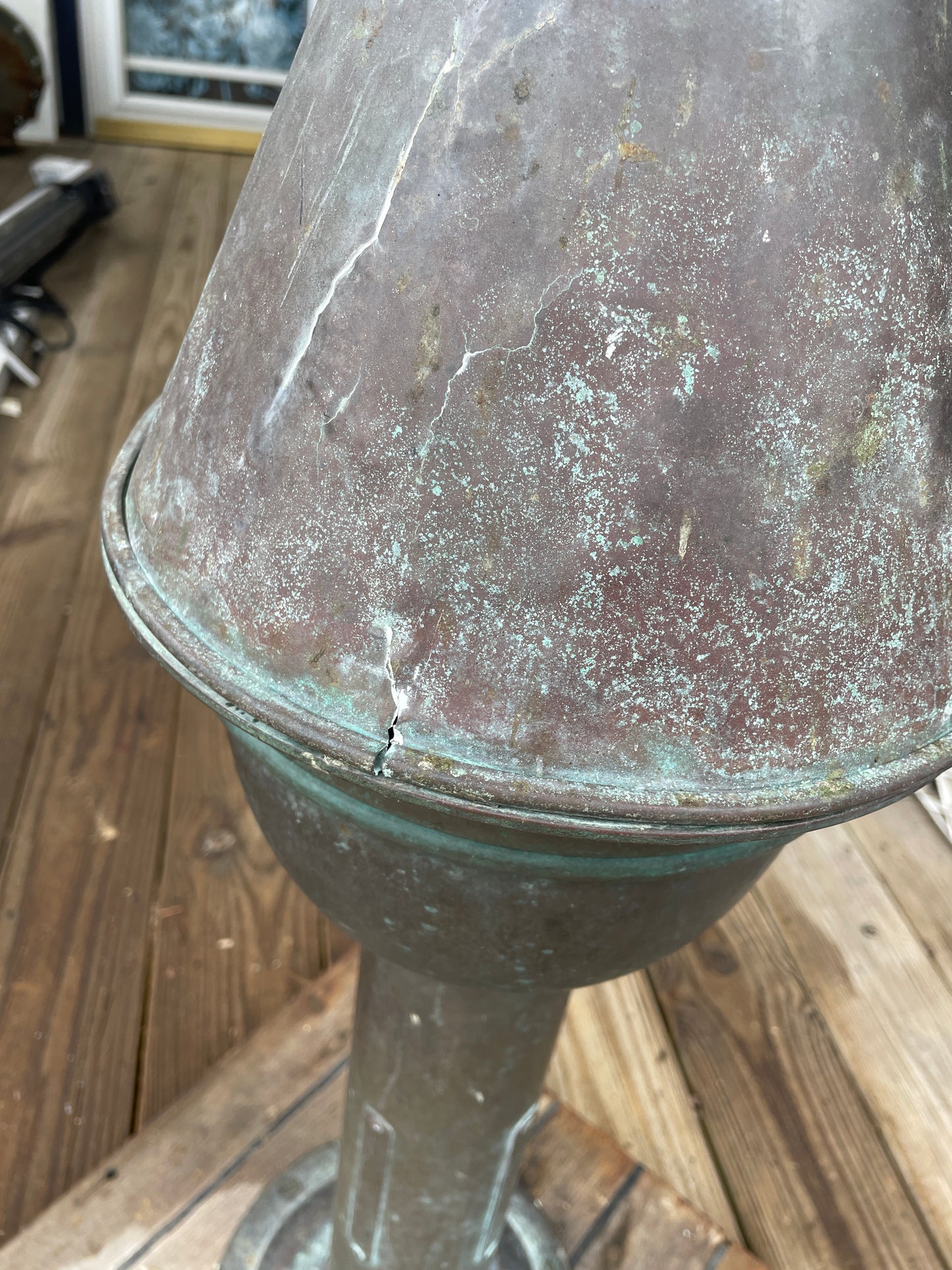 Vintage Bronze Compass Housing With Compass - 1934 Eisenhower 50'