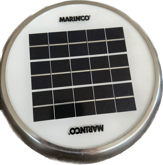 Marinco Day/Night 4” Solar Fan- WORKS