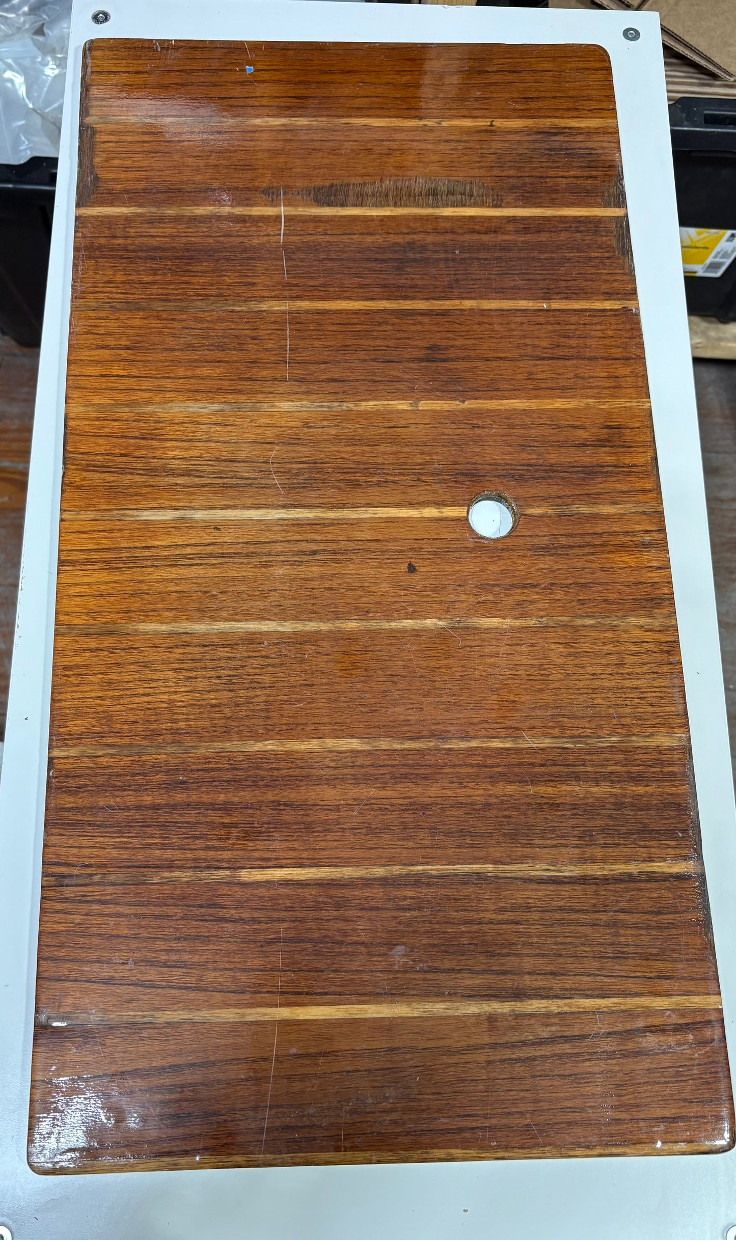 Teak and Holly Floor from Hunter 23 #266