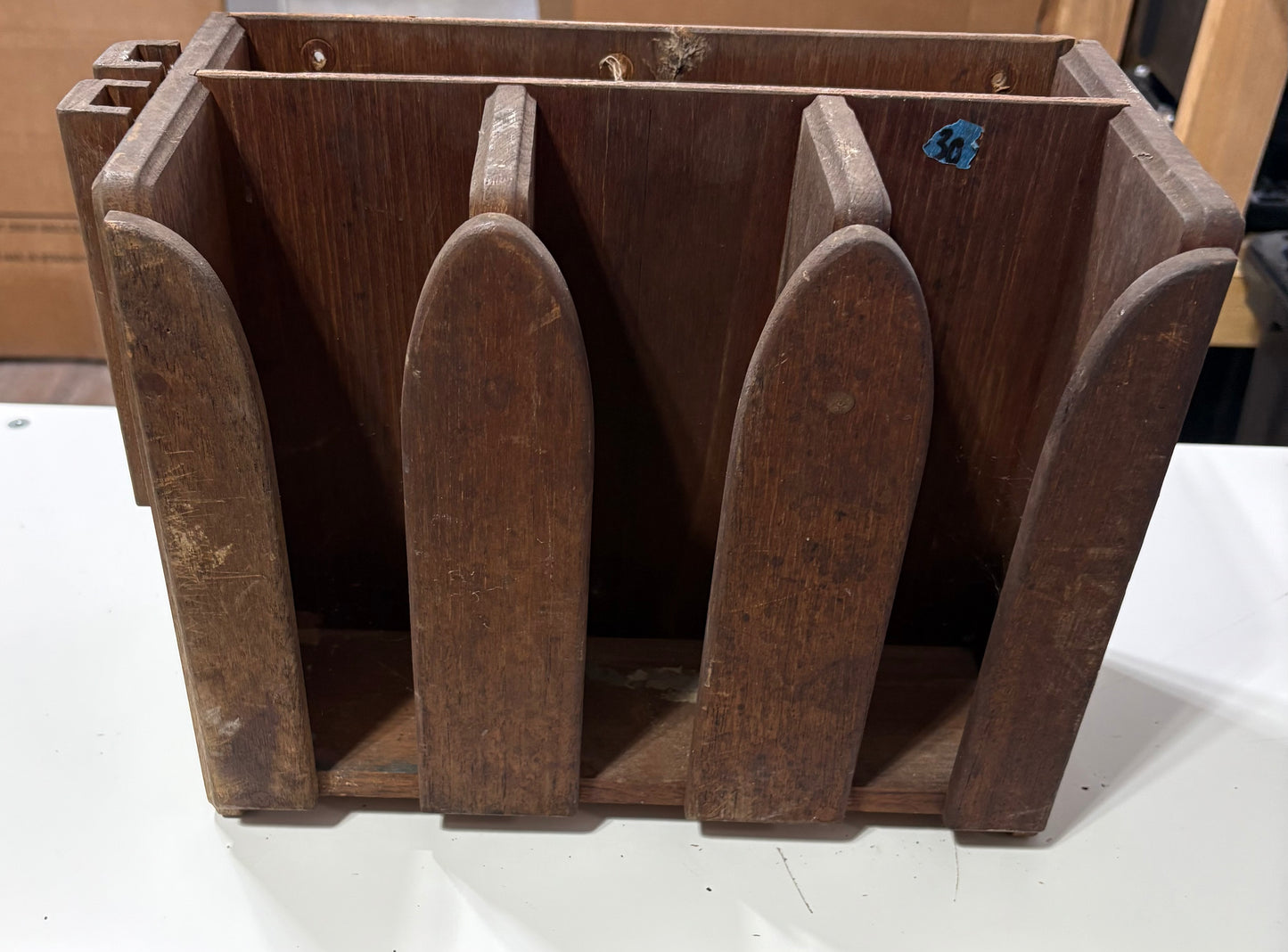 Teak Dish Ware Organizer