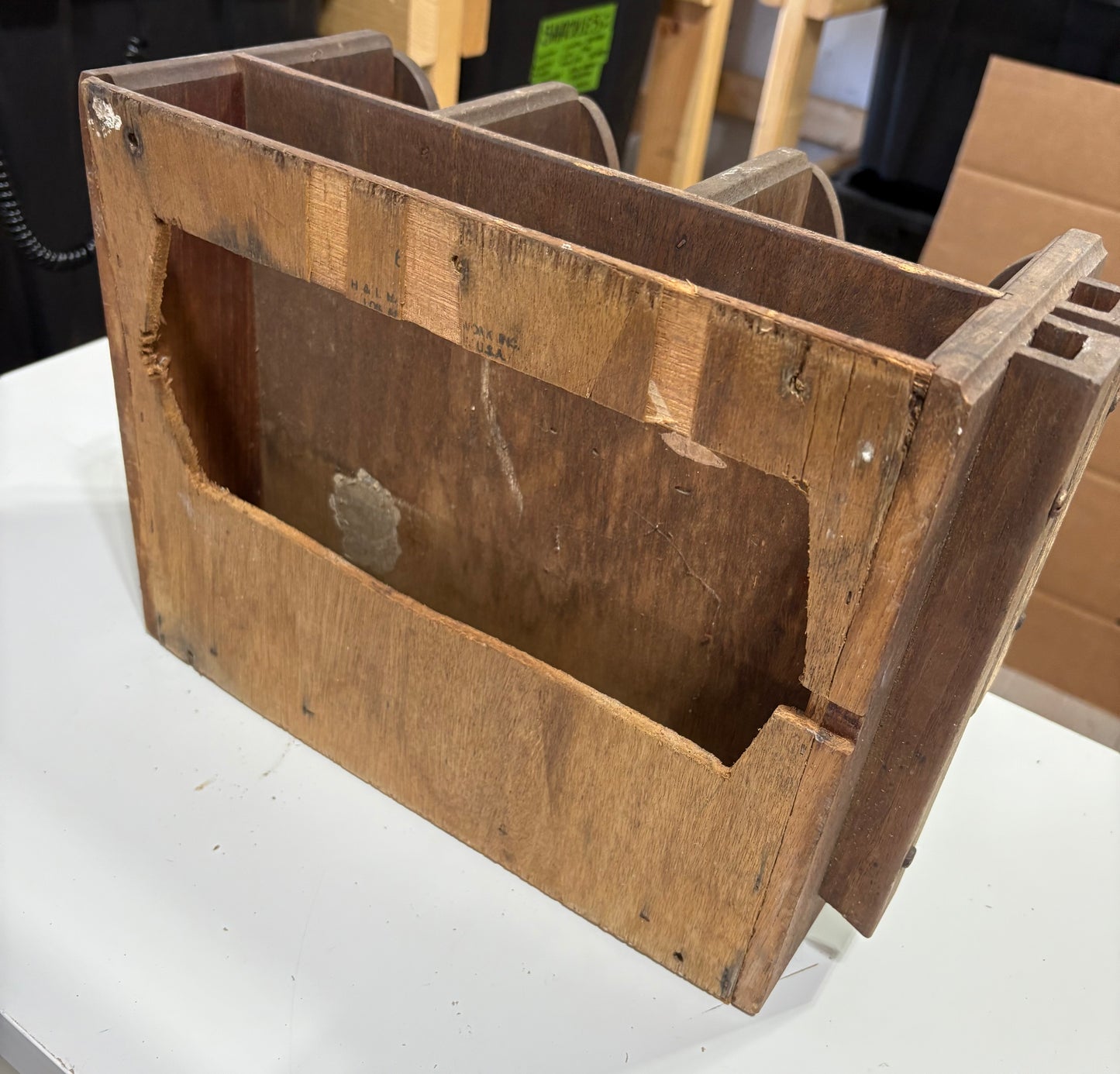 Teak Dish Ware Organizer