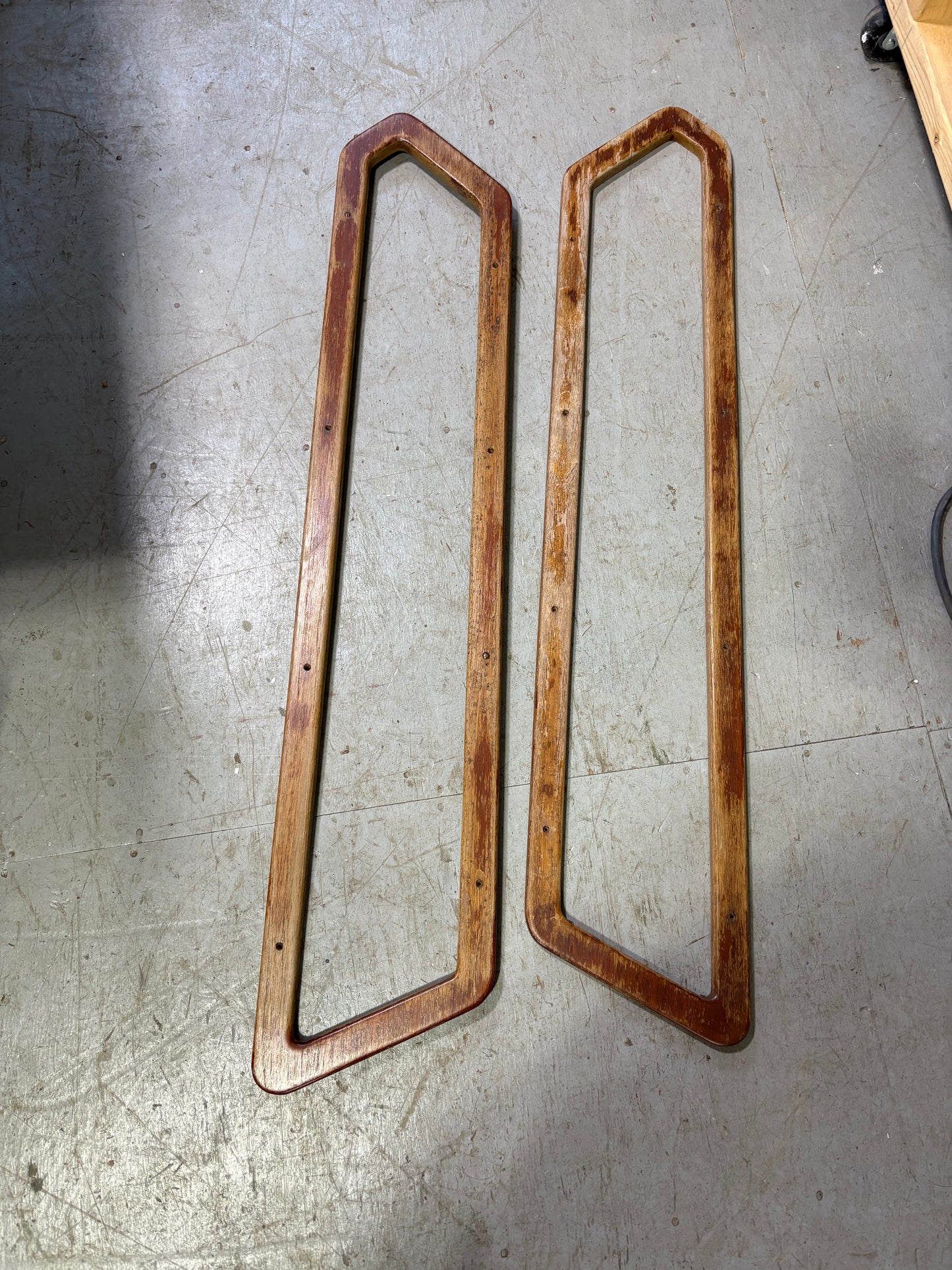 Teak Window Trim Ring Pair #268