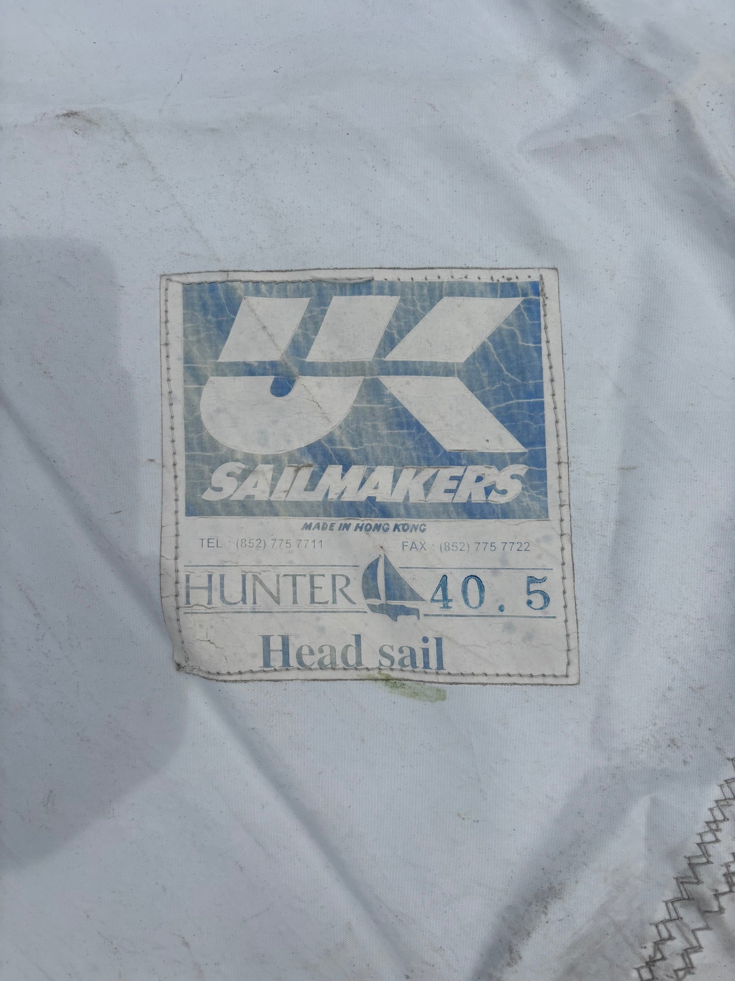Hunter 40.5 Roller Furling Genoa Sail - 44’ 7” x 48’ 6” x 18’ 4”