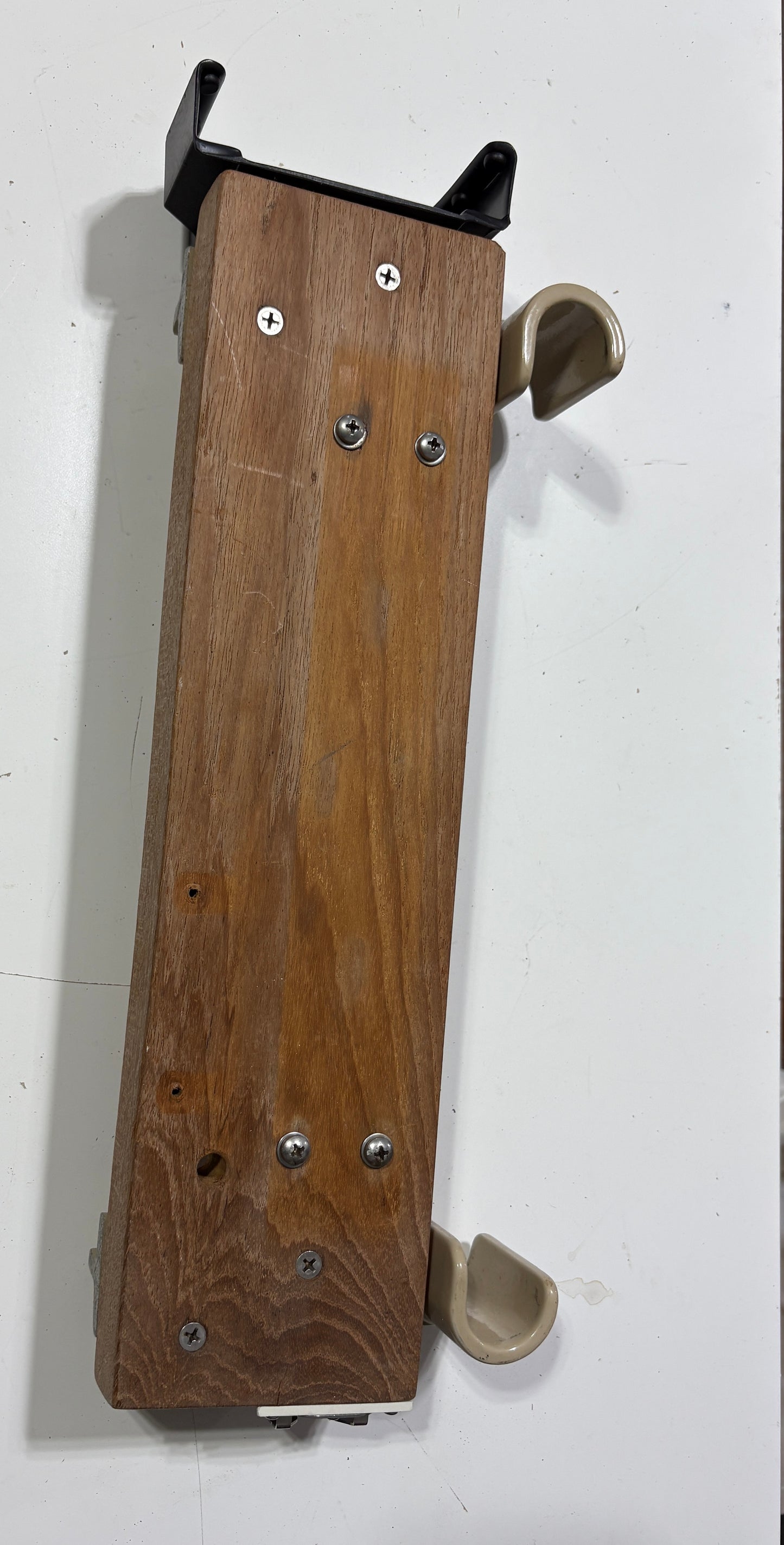 Teak Pedestal Shelf with Edson B-424-2 Brackets