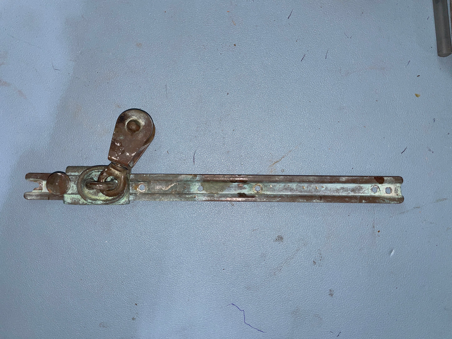 9 3/4" OR 10 1/2" Long Brass 3/4" Track With WC Block - 1/4" Line - Rhodes 19