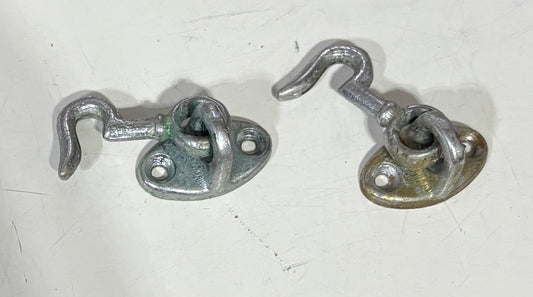 Lot of 2 Hook Latches - Missing Attachment