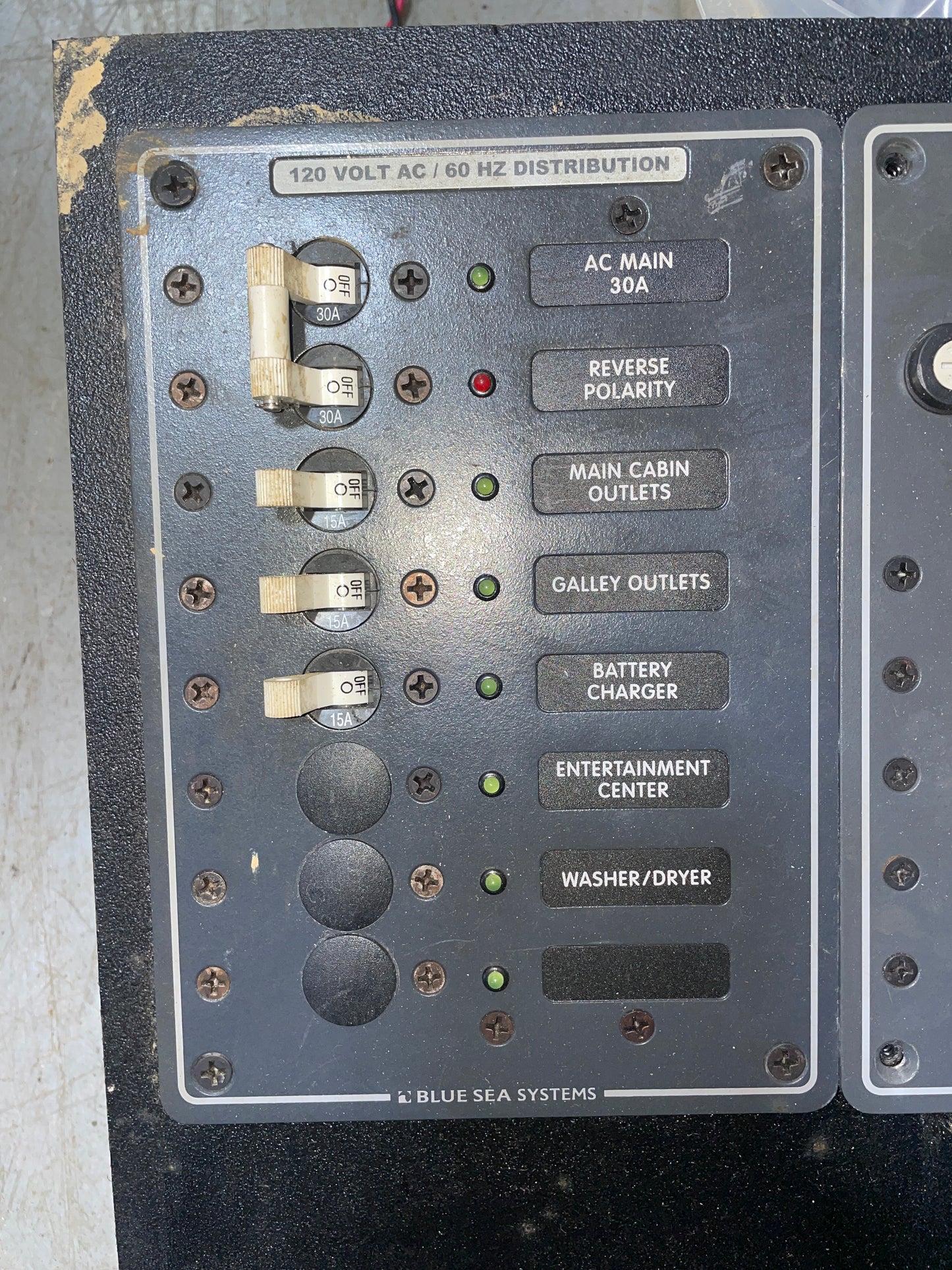 Blue Sea Systems AC & DC Panel With Battery Disconnect Switches