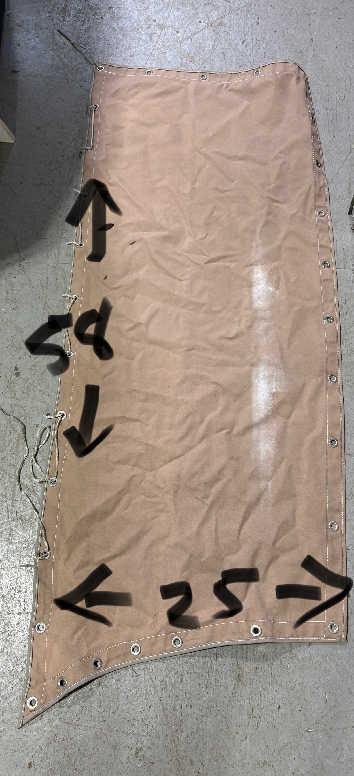 Tan Canvas Lot from Rafiki 35 (6 Pieces total)