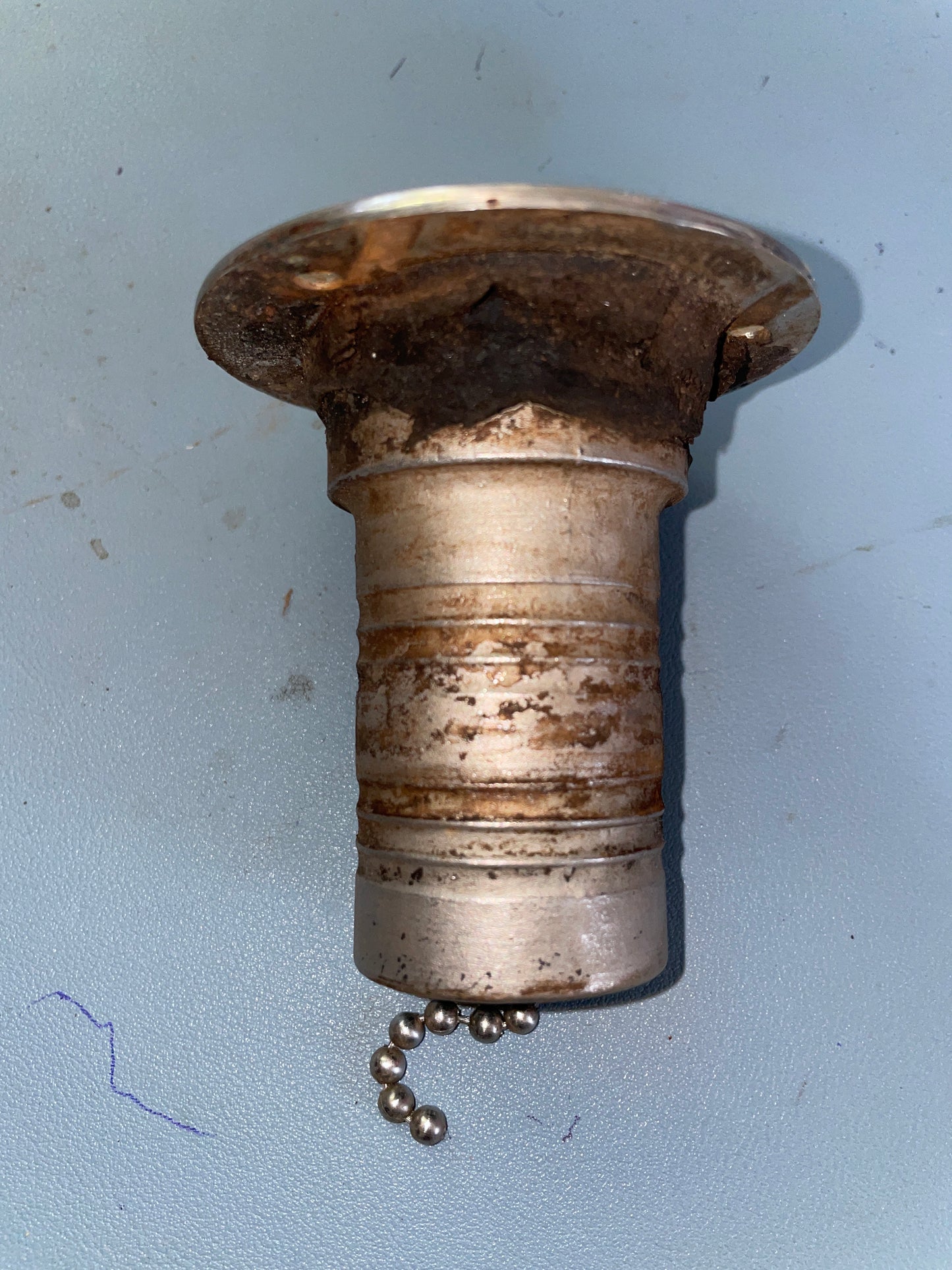 Stainless Steel Diesel Deck Plug - 1 1/2" Diameter