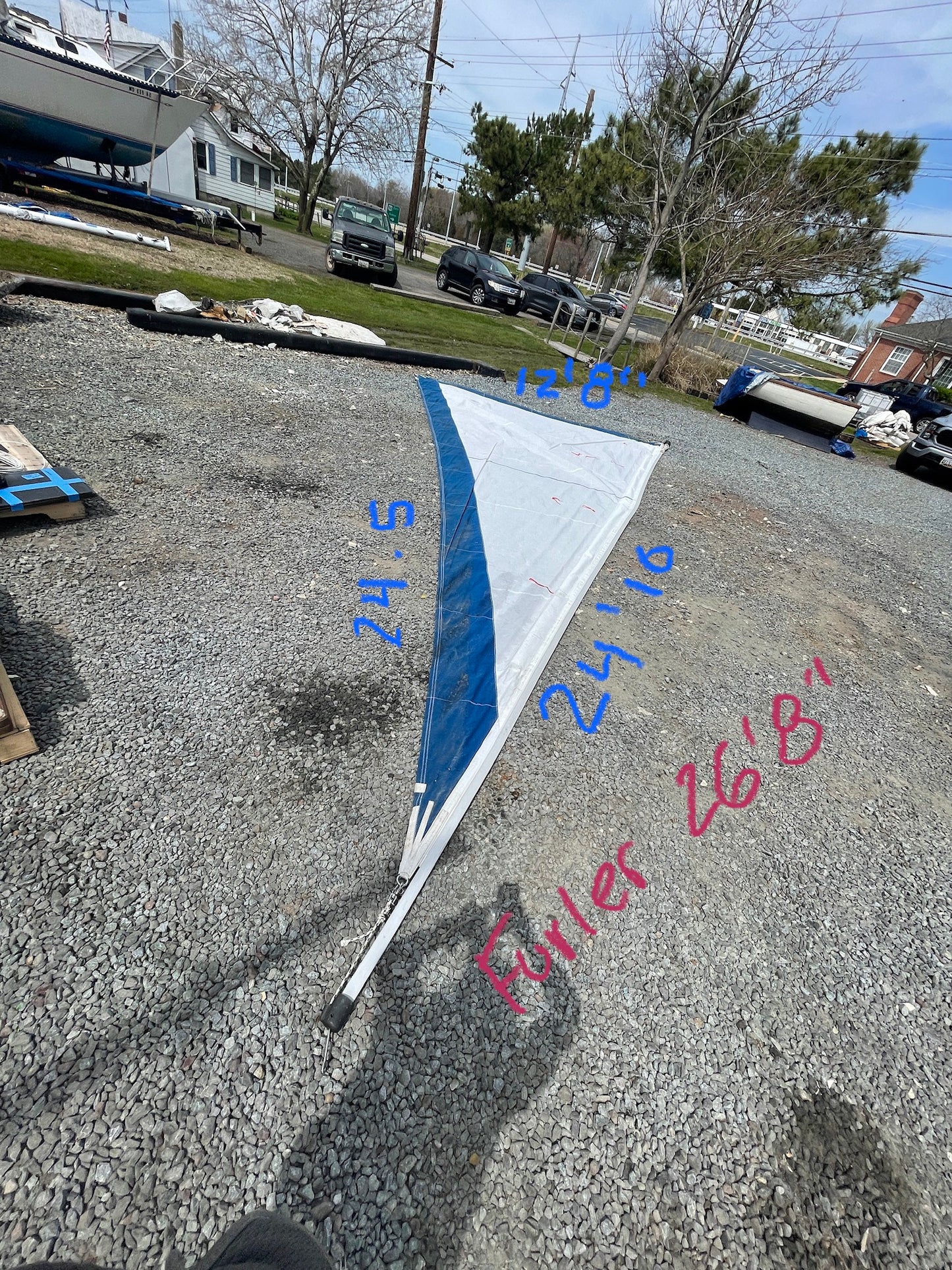 Hunter 23 CDI Flexible Furler With Sail- Furler 26’8” - Sail 24’10” x 24’5” x 12’8”