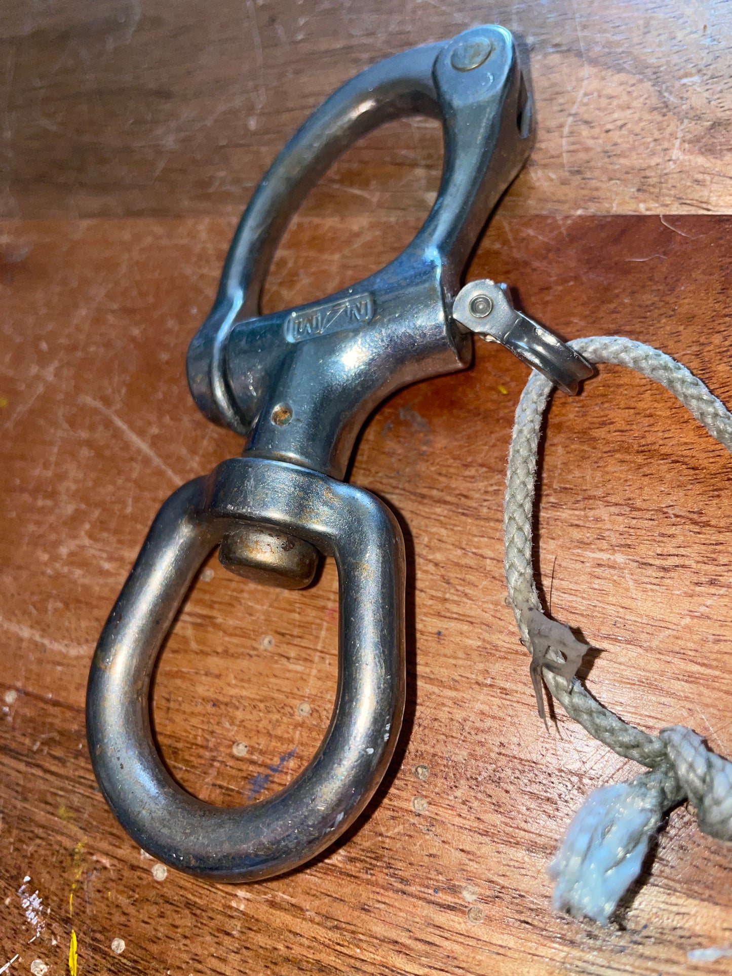Large Nicro Marine Swivel Bail Shackle - 1 1/8” Diameter