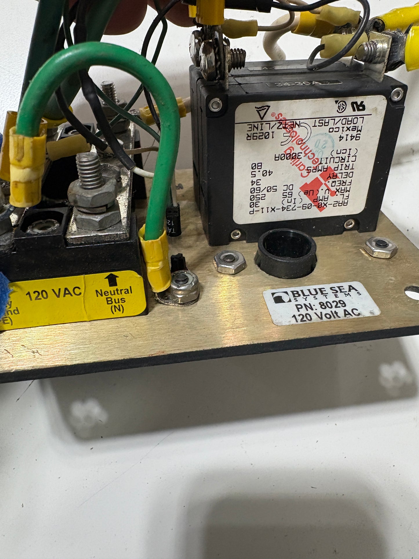 Blue Sea System 120 Volt Panel 2 switch