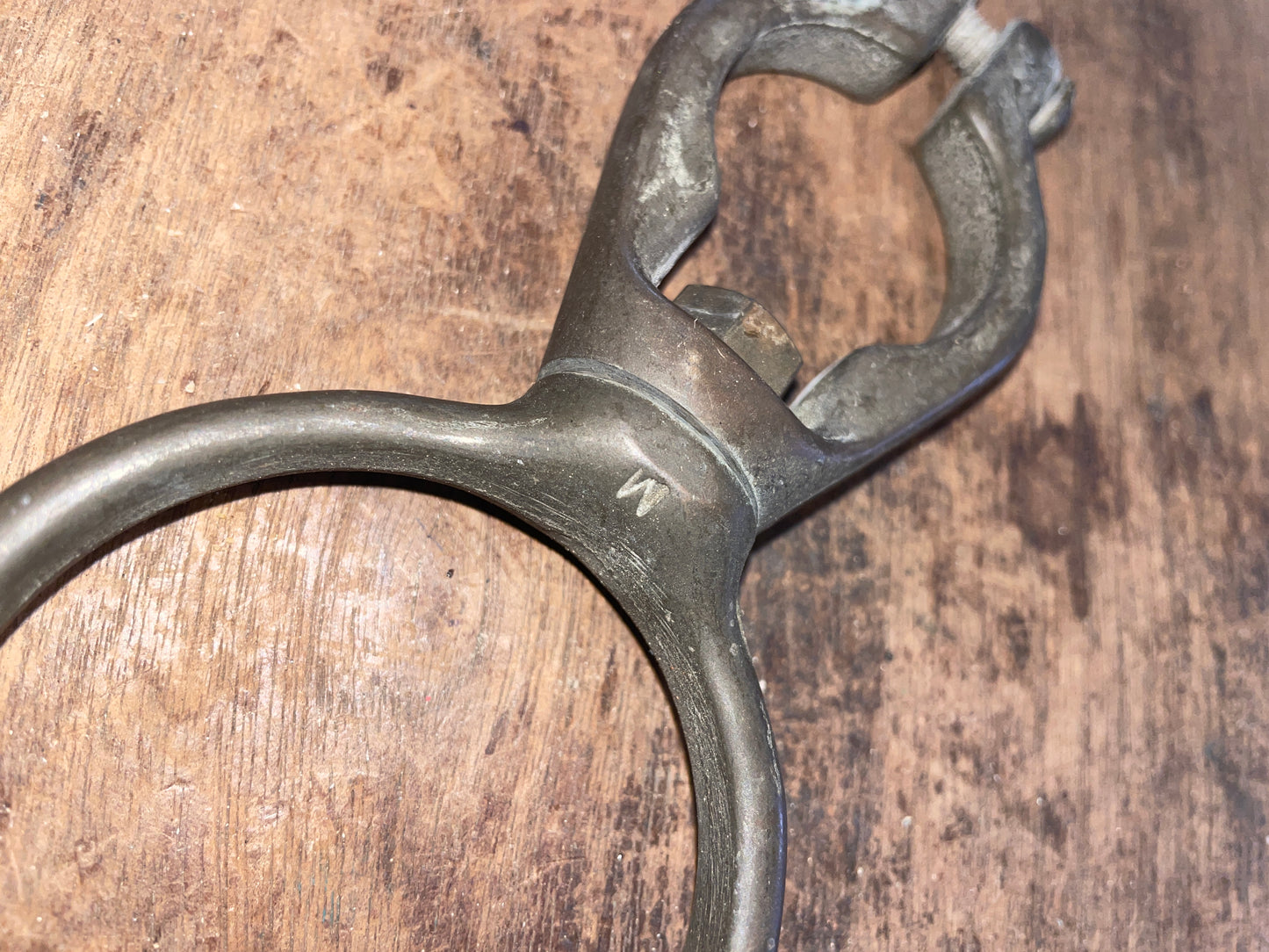 Sunfish Sailboat Bronze Gooseneck- Large Ring 2 3/8” - Smaller Ring 1 1/2”