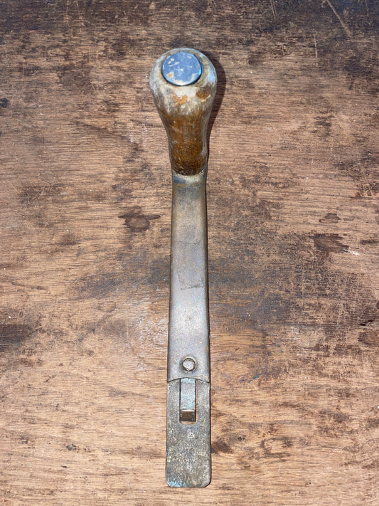 Small Vintage Bronze 8” Winch Handle- 1 1/8” Insert