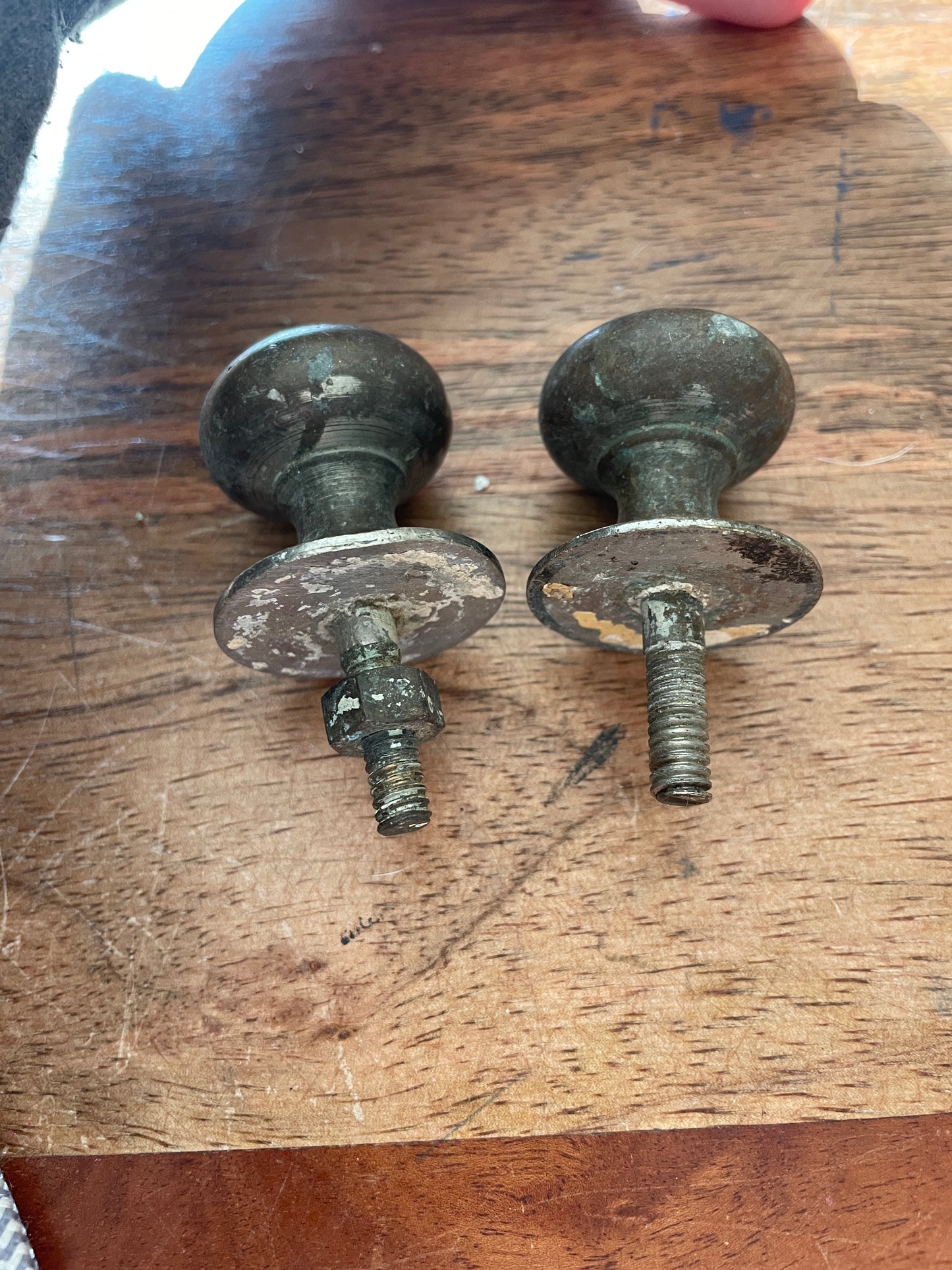 PAIR Solid Brass Cabinet Knobs