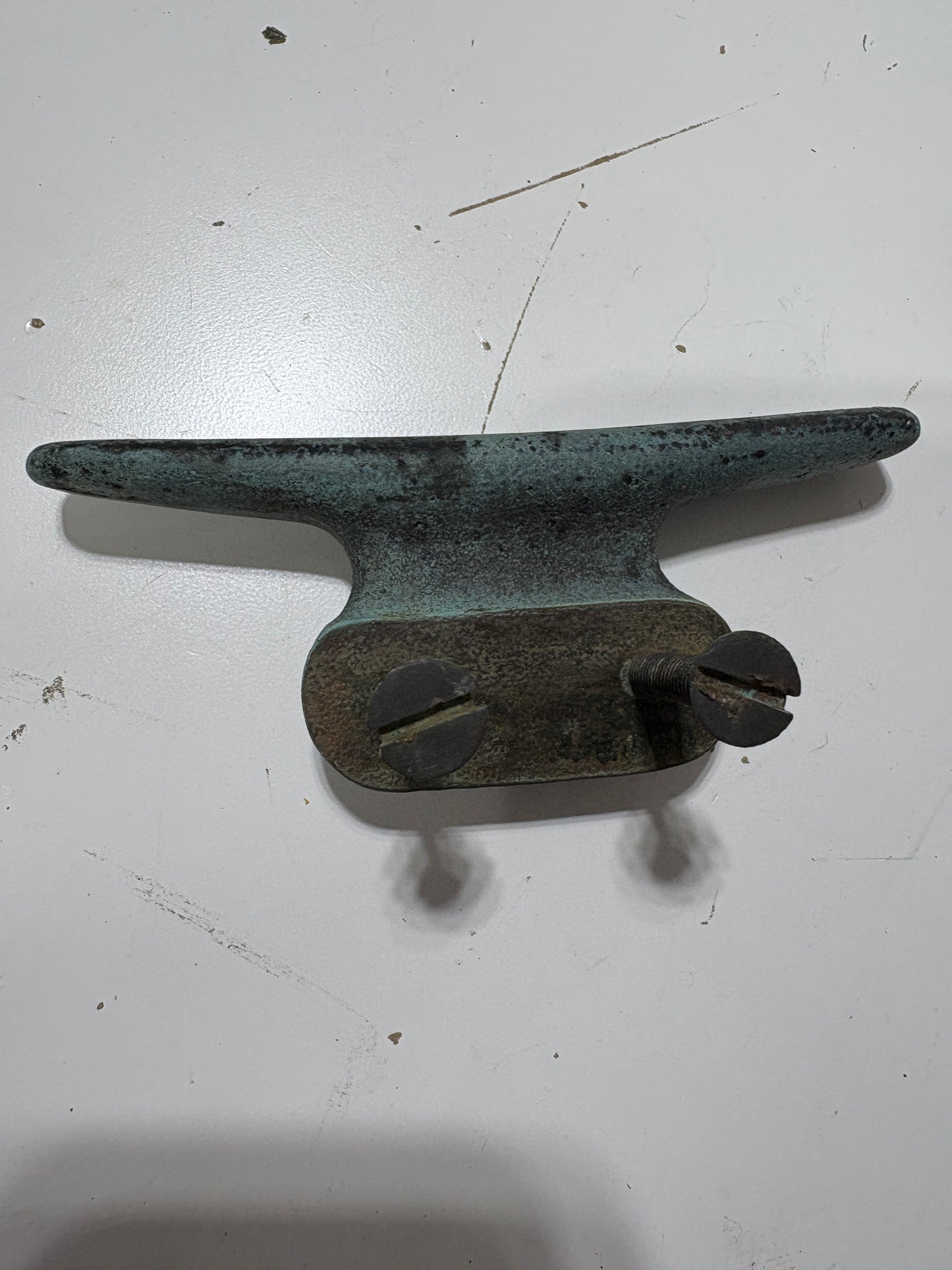Bronze Cleat off a Cape Dory Solid 5"