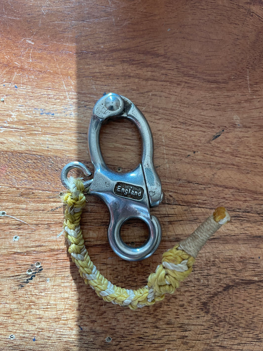 Small Stainless Steel Gibb Fixed Bail Shackle - 3/8” Eye