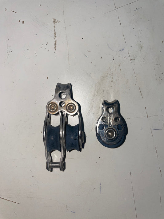 Micro Harken Single & Double With Becket - 5/8" Sheave - 3/16" Line