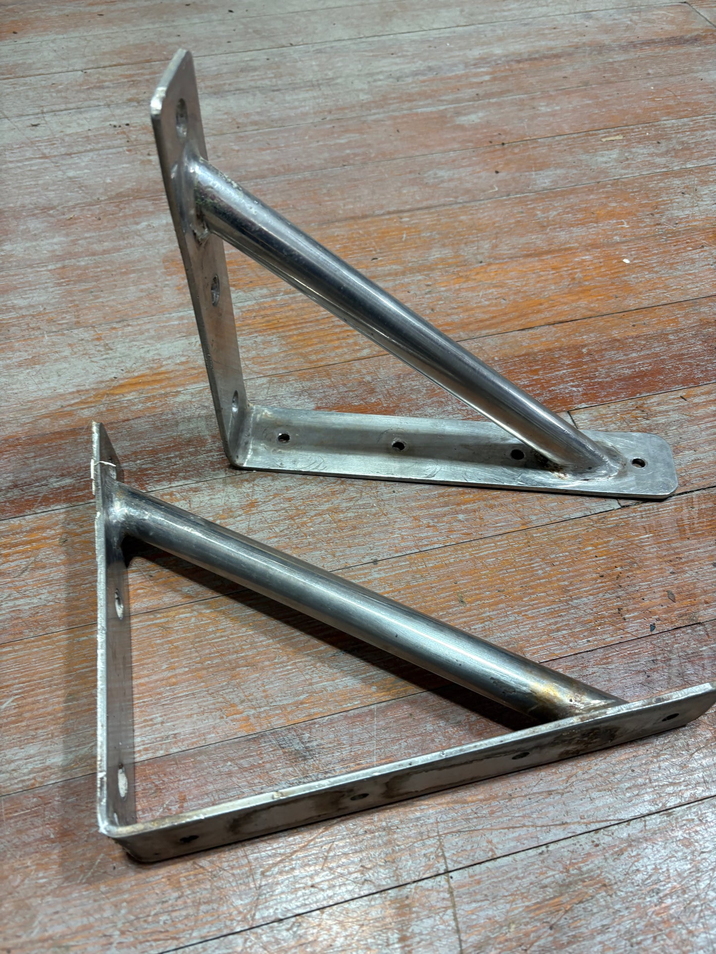Heavy Duty Stainless Steel Brackets Pair