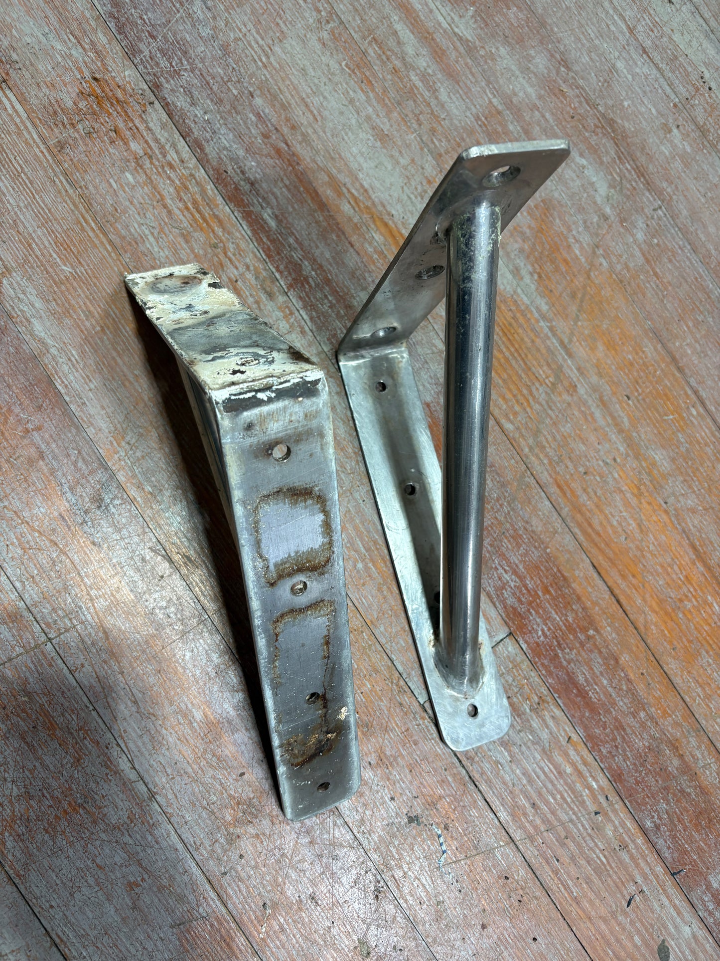 Heavy Duty Stainless Steel Brackets Pair