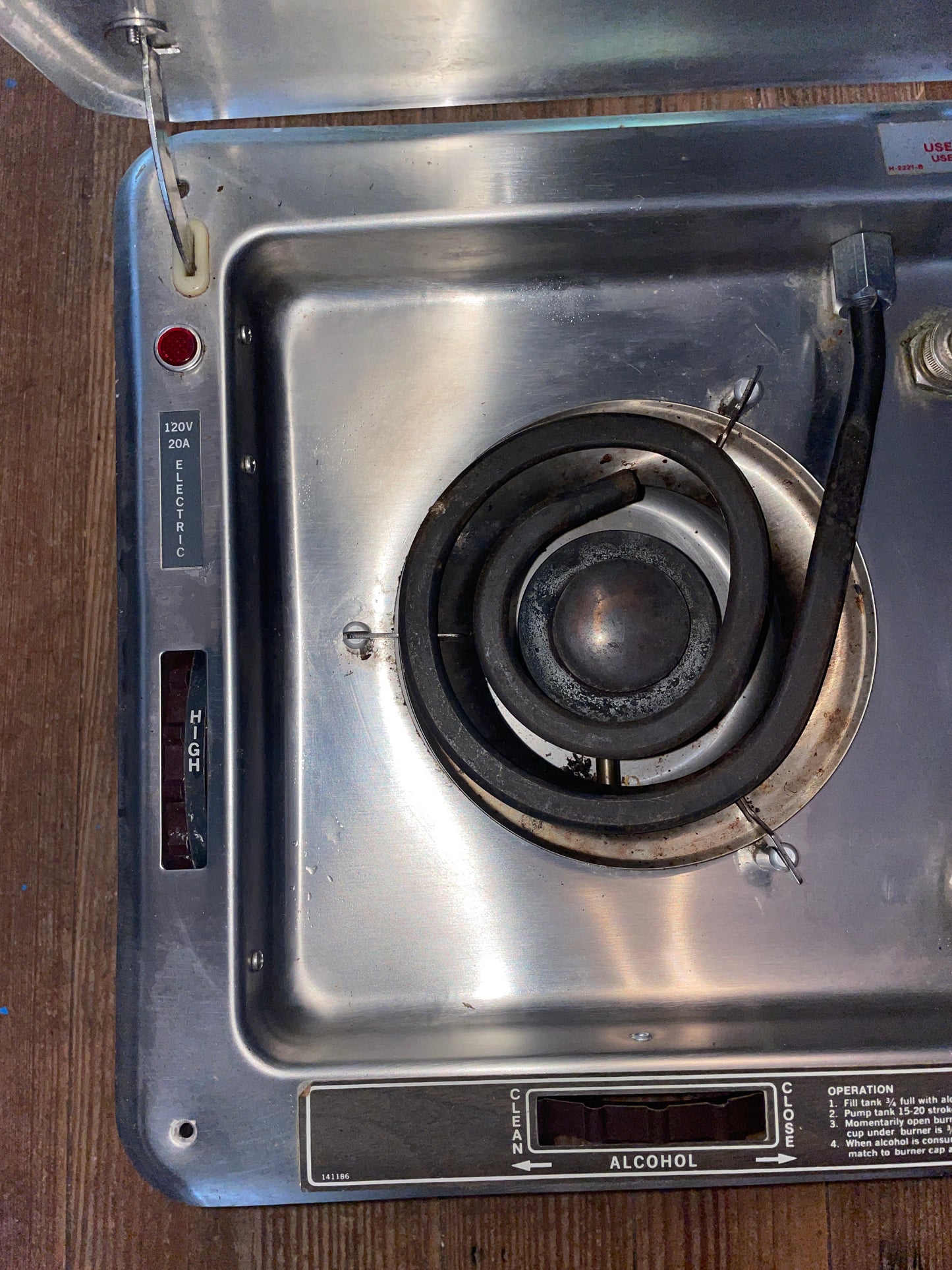 Kenyon 2 Burner Combination Alcohol/Electric Stove Model 406 Sailboat