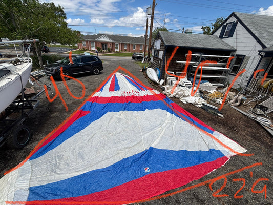 Red White & Blue 40’ x 40’ x 22’9” Symmetrical Spinnaker Sail