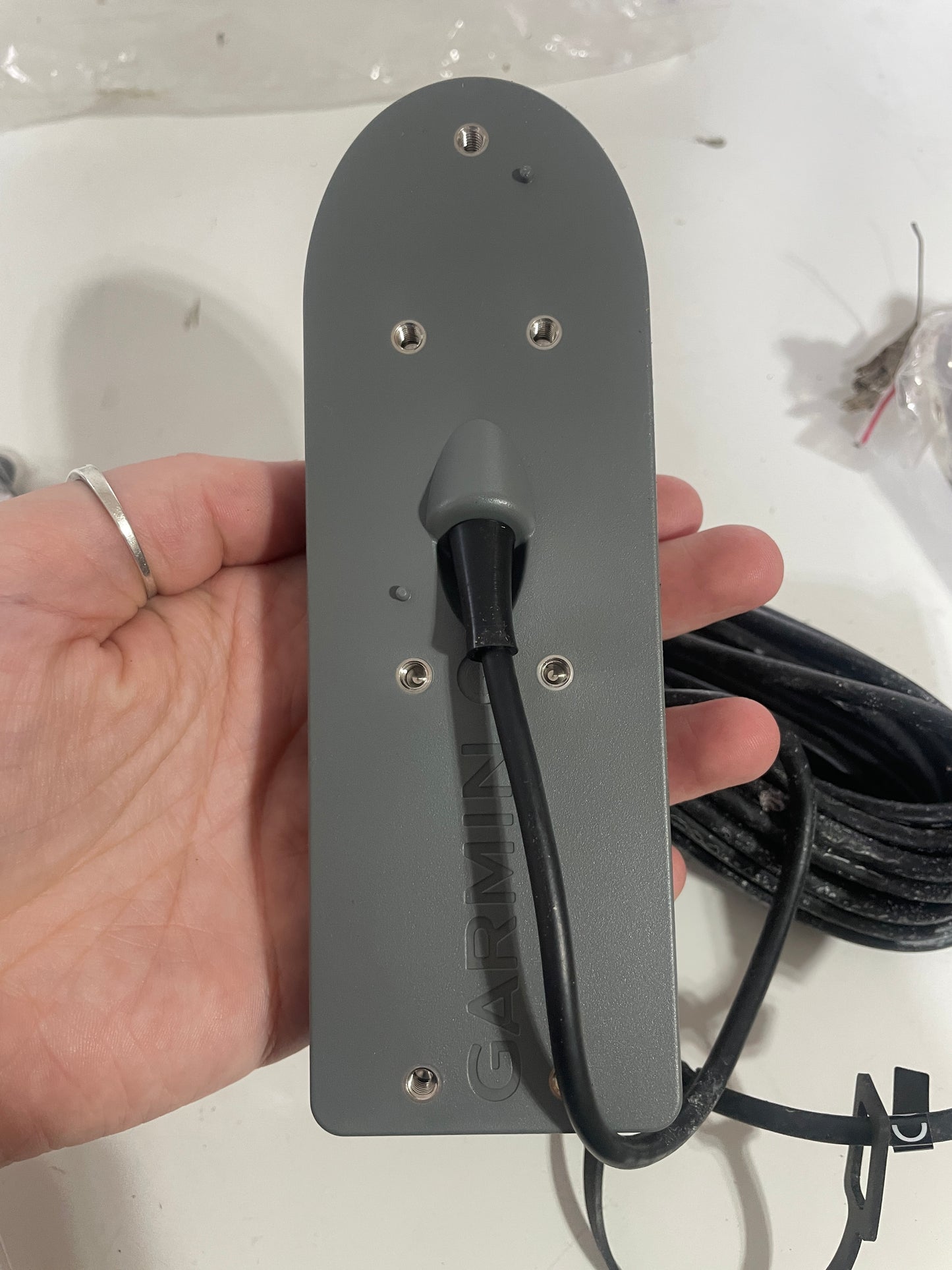 Garmin CV20-TM Clear Transducer Transom / Trolling Motor Mount