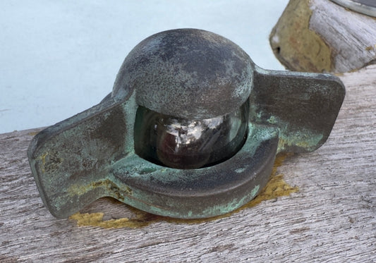 Vintage Bronze Stern Light - Alden Priscilla 1971