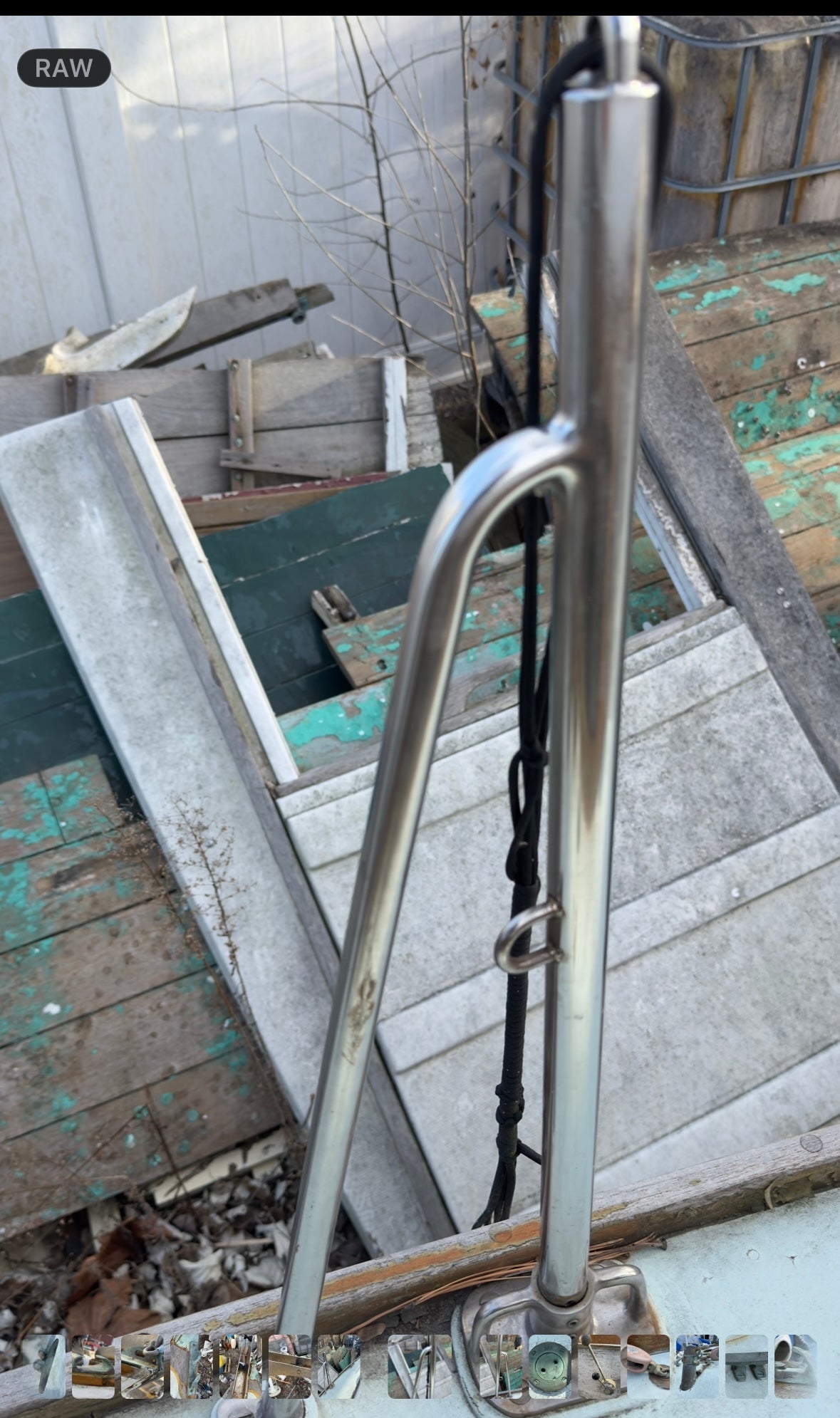 PAIR - 24 1/2" Height Stainless Steel Stanchion Gates - Alden Priscilla 1971