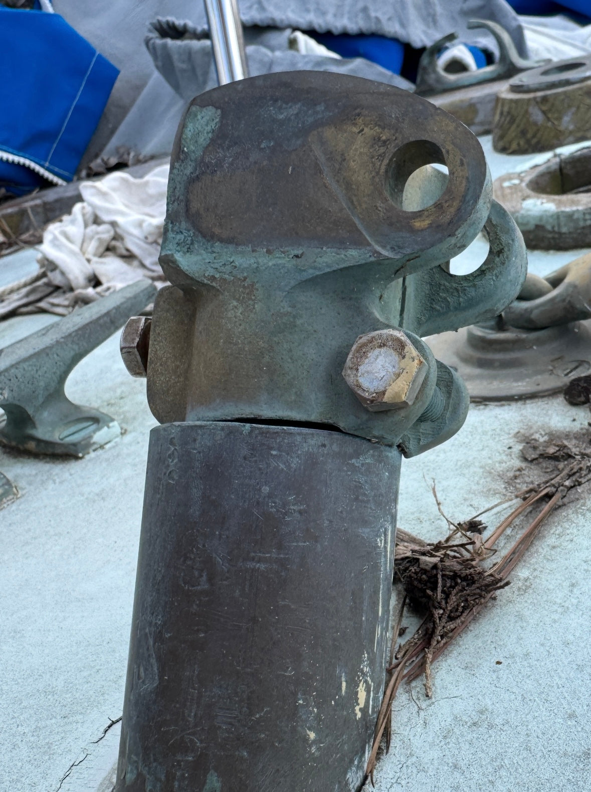 Vintage Bronze Rudder Tiller Cap