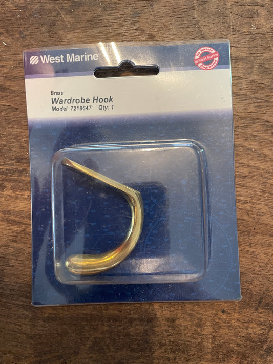 West Marine Brass Hook- NEW
