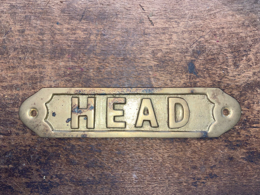 Brass Head Plaque