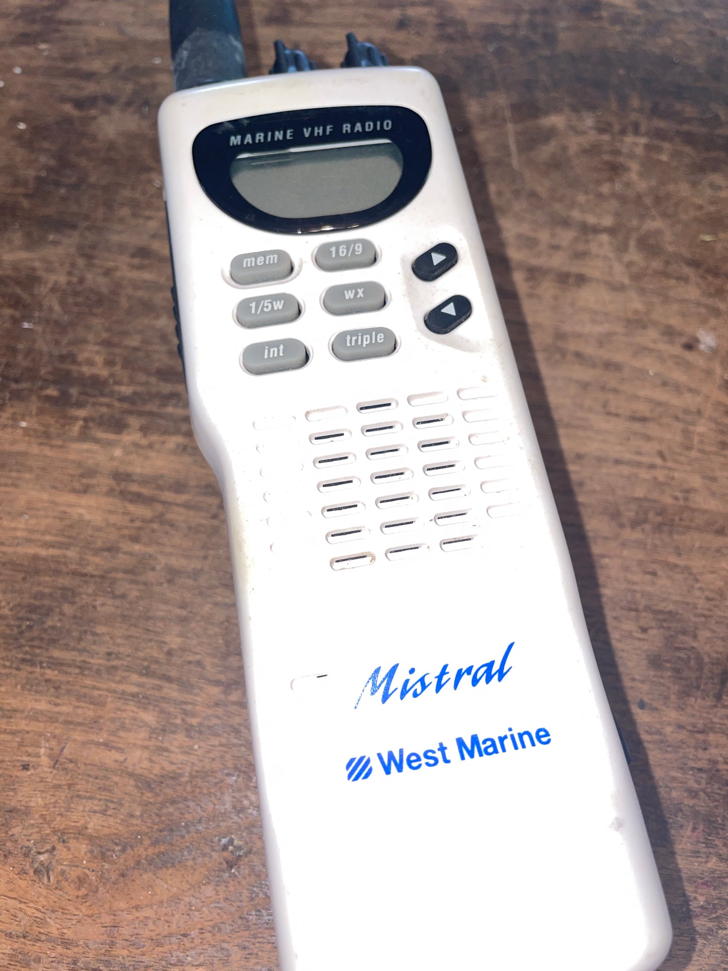 West Marine Mistral VHF Radio WORKS Sailboat Parts