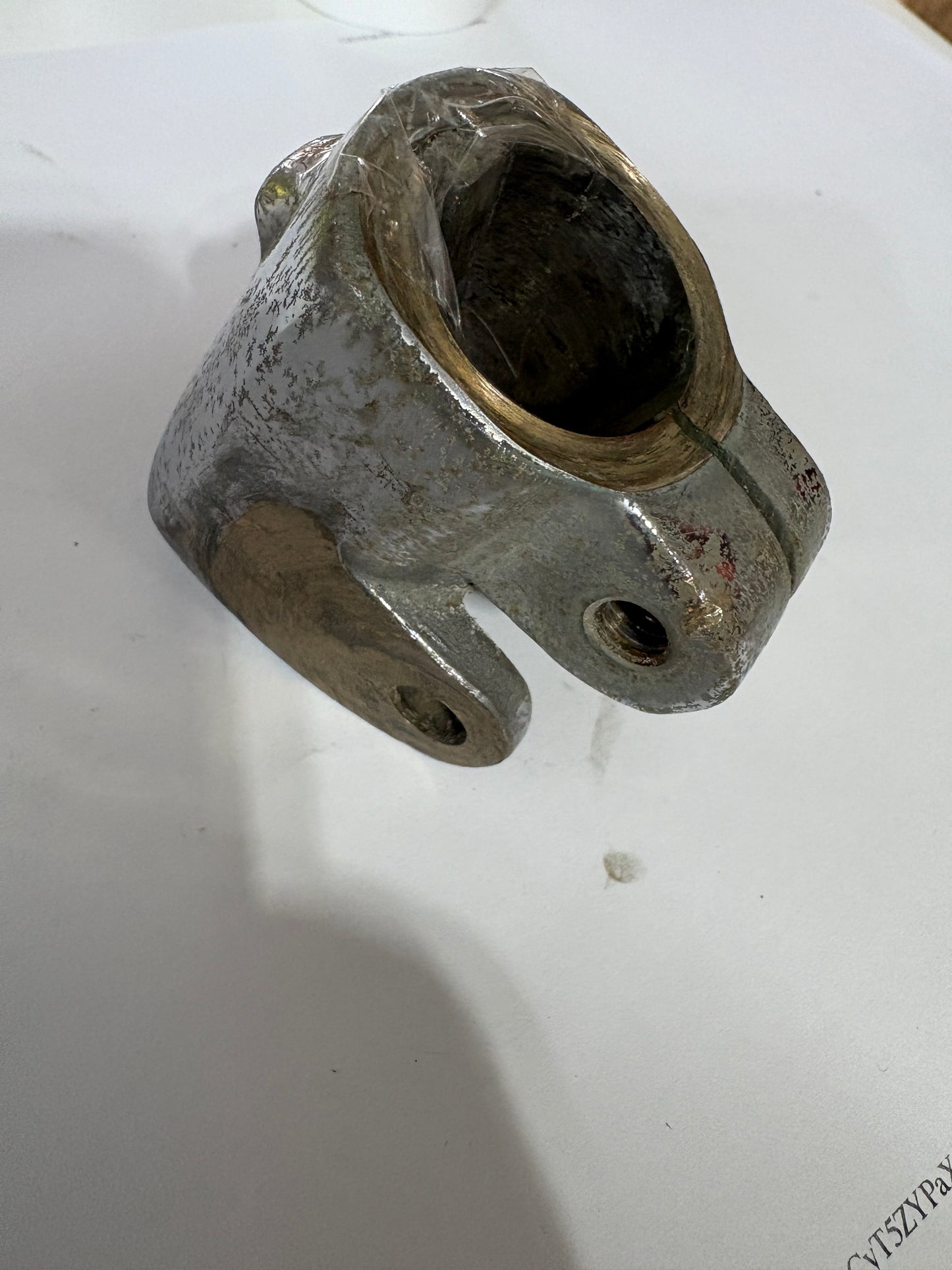 Chromed Bronze Rudder Cap from Alberg 30 1" dia