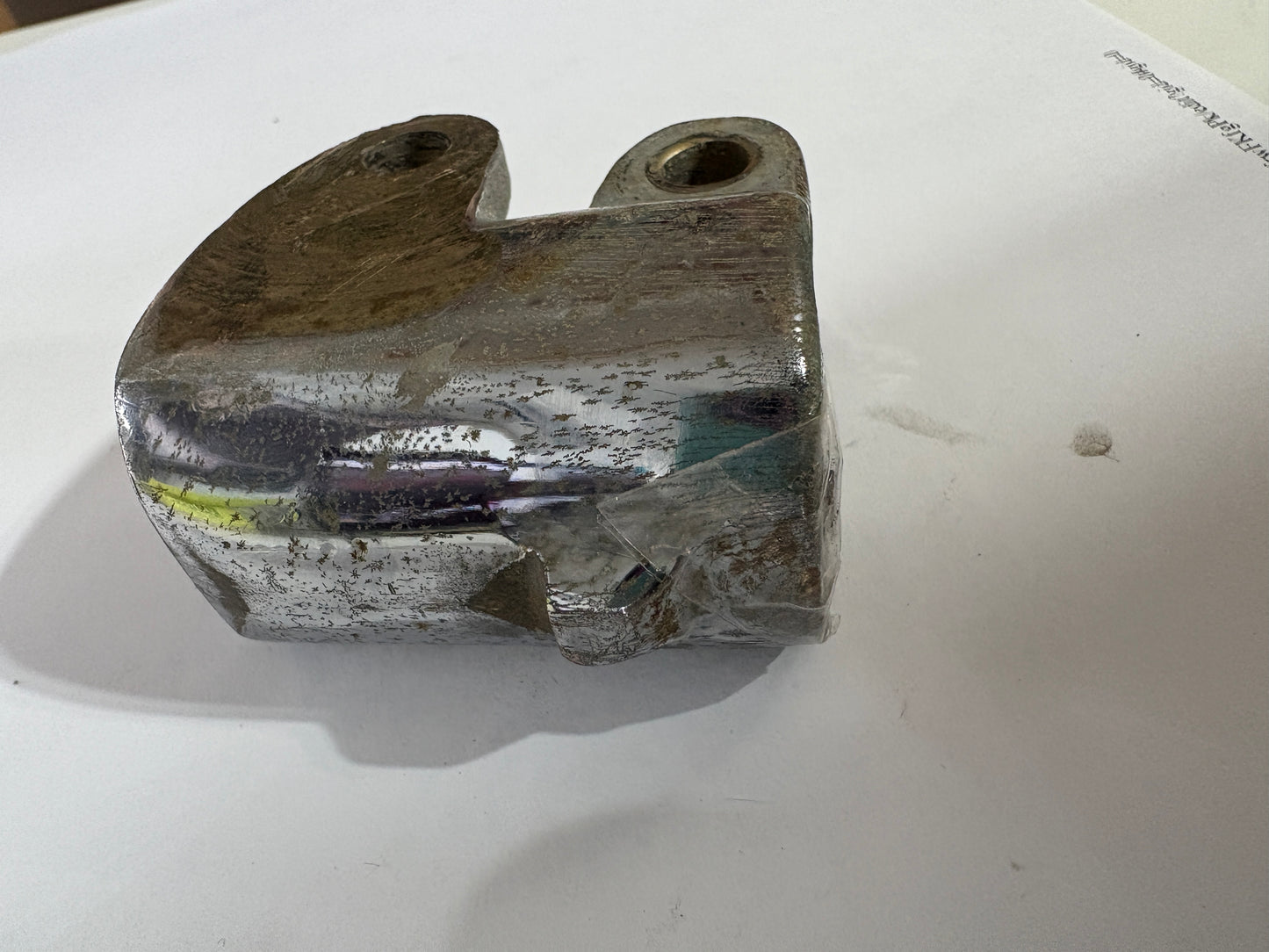 Chromed Bronze Rudder Cap from Alberg 30 1" dia