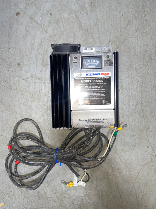Electrical component with wiring on a concrete floor