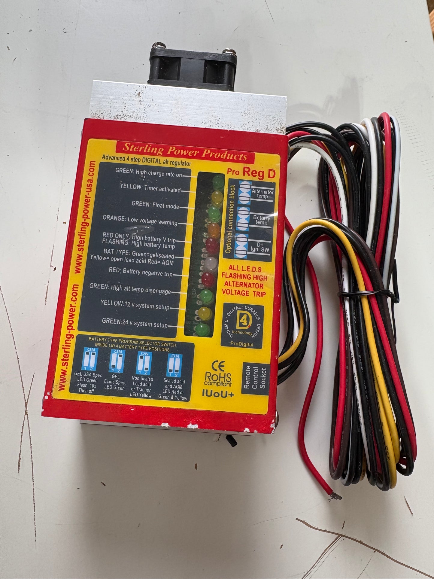 Sterling Power Products Advanced 4 Step Digital Alt Regulator Pro Reg D S/N B0404470