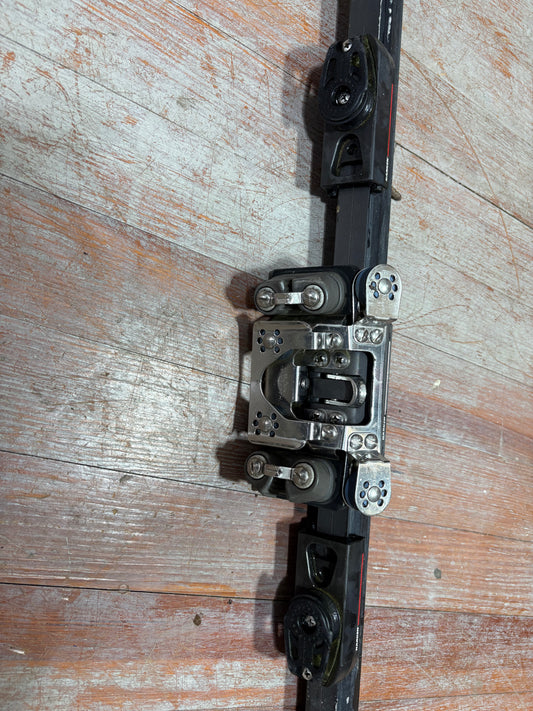 Traveler  5 ft off Peterson 34 with Harken Track Cars 