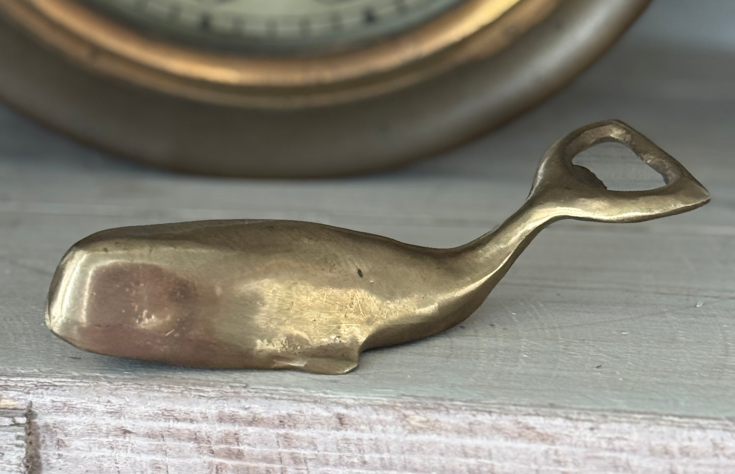 Solid Bronze Whale Bottle Opener - Made in USA