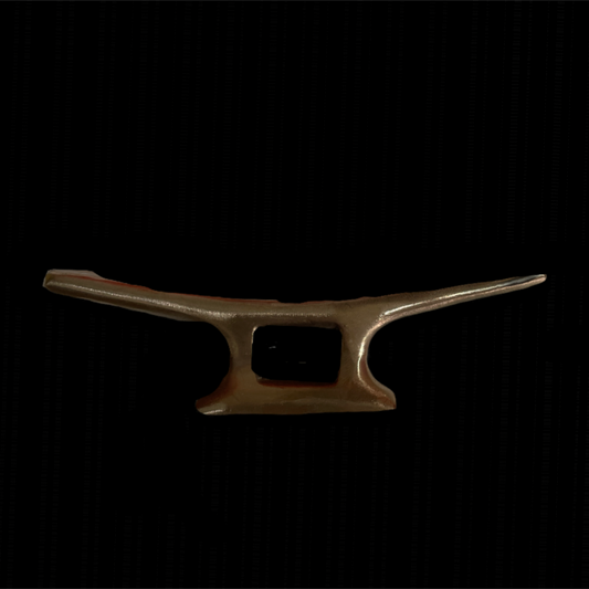 Bronze cleat on a black background