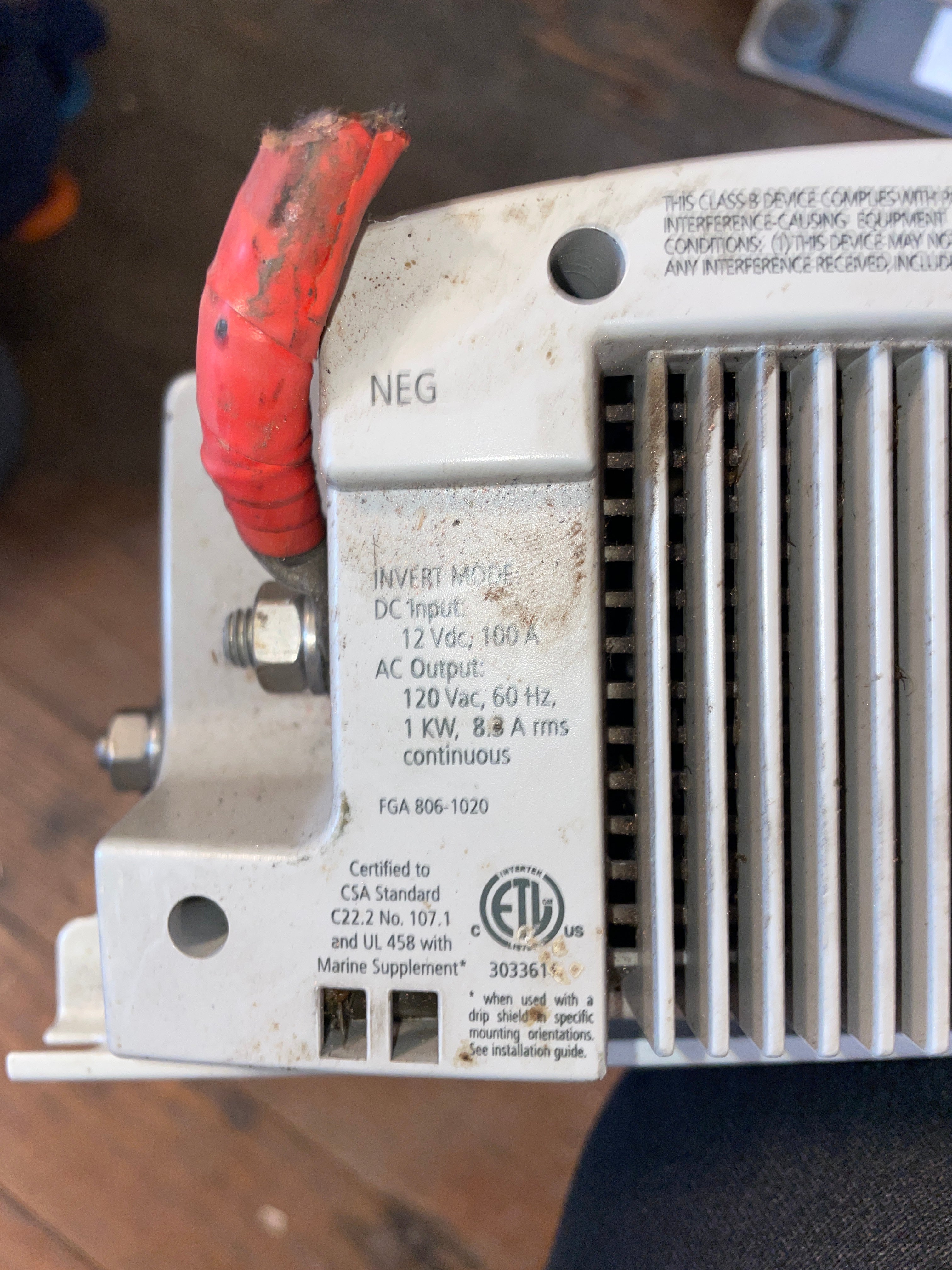 Xantrex Freedom HF 1000 Inverter/Charger Sailboat Parts