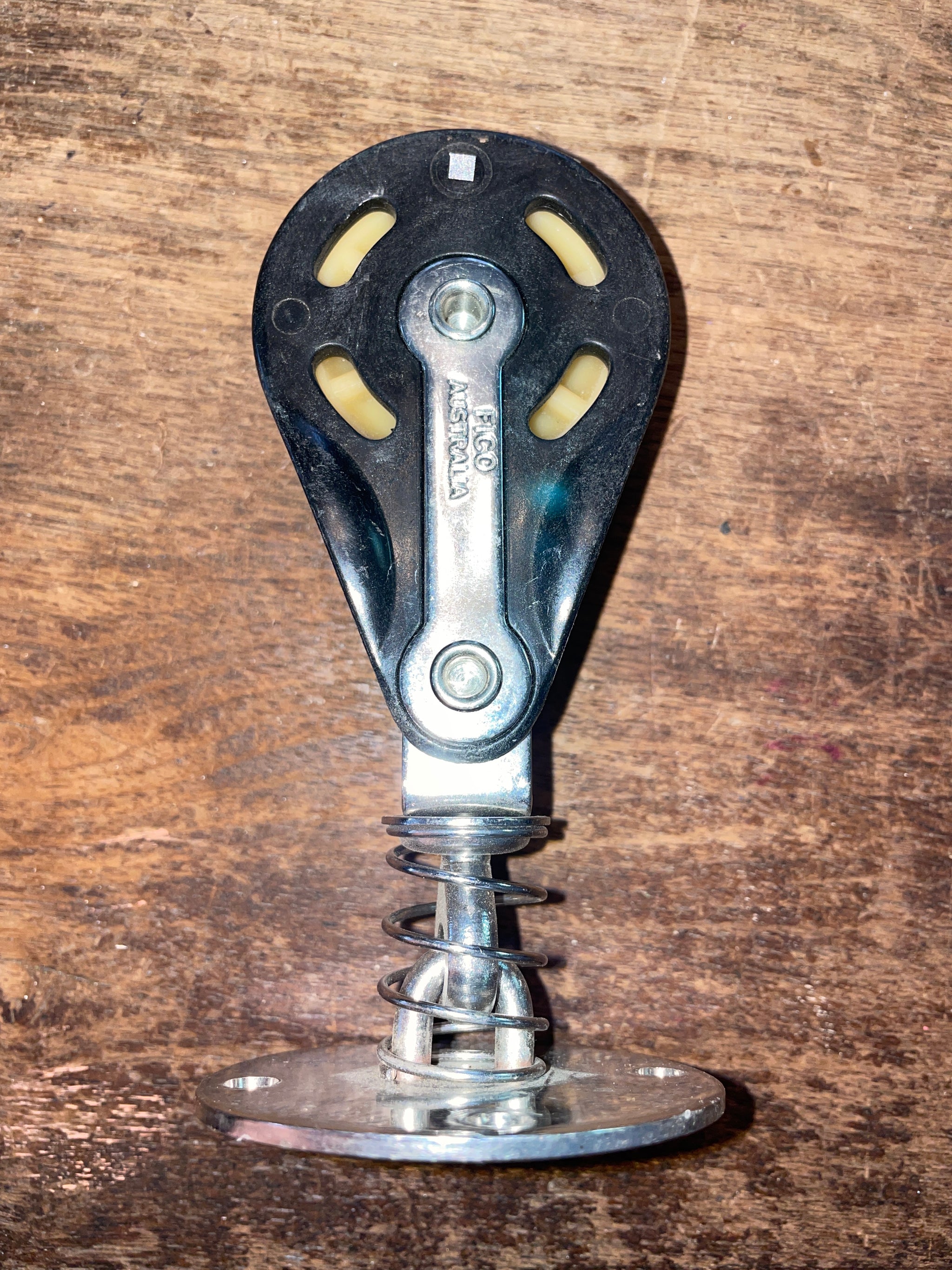 Fico Stand Up Spring Loaded Block 2” Sheave- 1/2” Line – Sailboat Parts