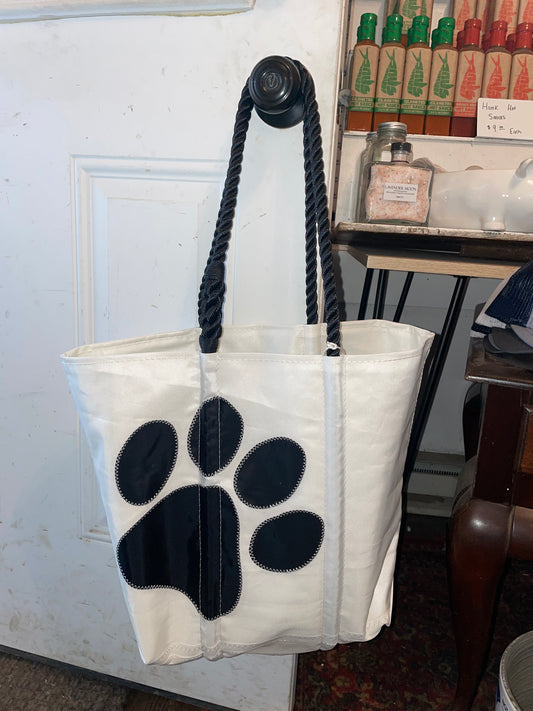 Paw Print Medium Seabag Tote