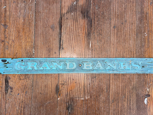 Bronze Grand Banks Step Plate - Original
