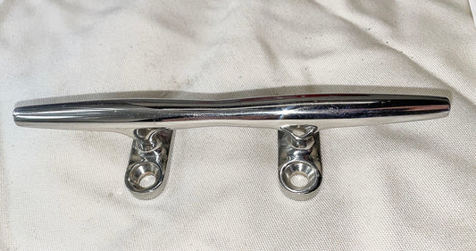 6" Stainless Steel Deck Cleat- Flat Ends